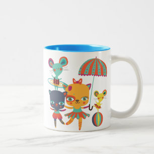 Cirkus Cuties Två-Tonad Mugg