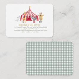 Cirkus Djur Böcker för bebis  Tilläggskort