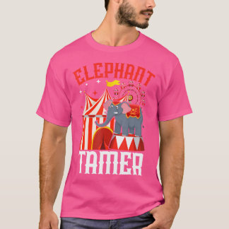Cirkus Djurtränare Ringmaster Elefant T Shirt