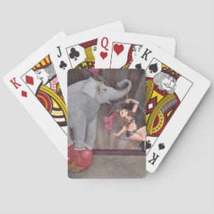 Cirkus Elefant Akrobat Spelkort
