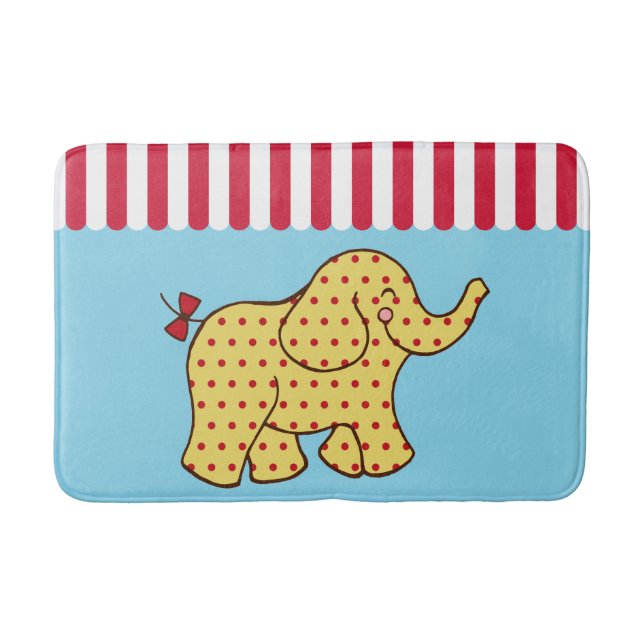 Cirkus Elefant Baddräksmatta Badrumsmatta (Framsidan)