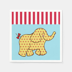 Cirkus Elefant Födelsedagsfest Servetter