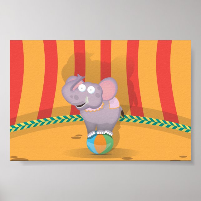 Cirkus Elefant Poster (Framsidan)