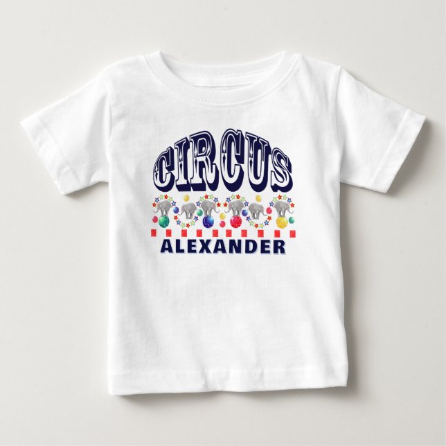 Cirkus elefanter t shirt (Framsida)