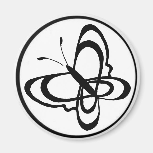 cirkus, fjäril 1 magnet (Framsidan)