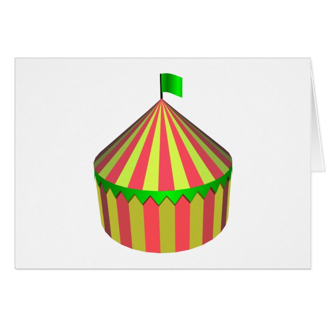 Cirkus Hälsningskort (Framsidan Horizontal)