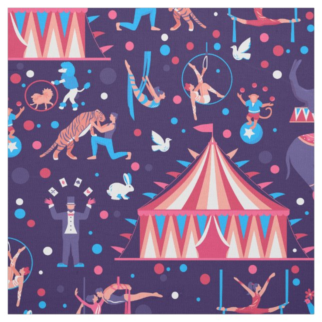 cirkus karneval akrobat trapez fantasifull tyg (Provkarta)