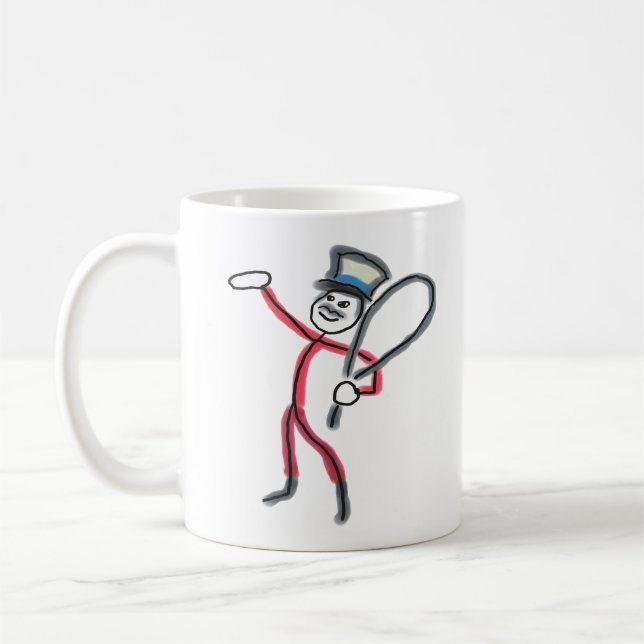 Cirkus Ringmaster Stickman Kaffemugg (Vänster)