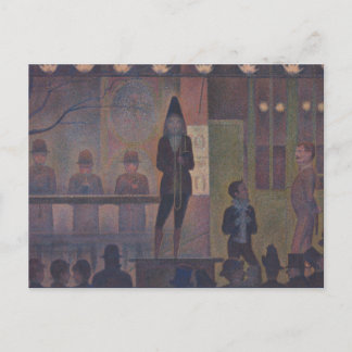 Cirkus-sideshow av Georges Seurat vykort