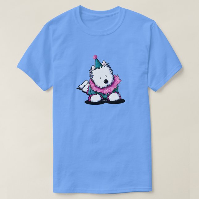 Cirkus Westie Clown T Shirt (Design framsida)