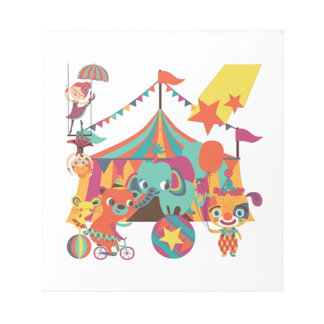 Cirkusartistar Anteckningsblock (Framsida)