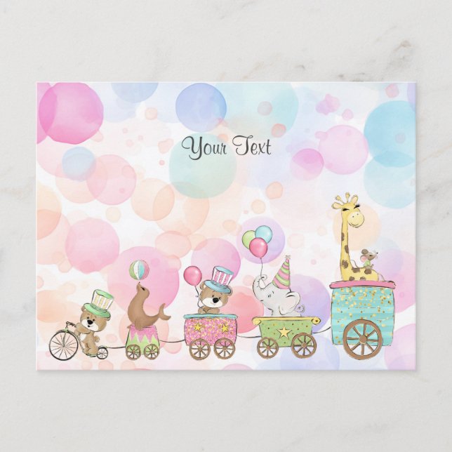 Cirkusdjurs vykort (Framsida)