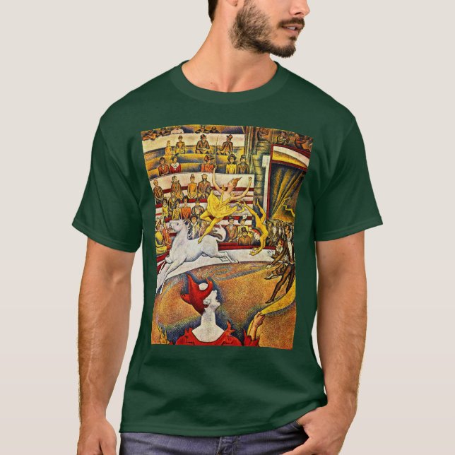 Cirkusen av Seurat Georges T-shirt (Framsida)
