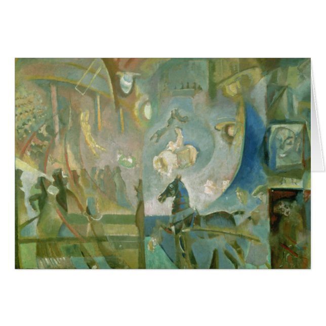 Cirkusen, c.1910 hälsningskort (Framsidan Horizontal)
