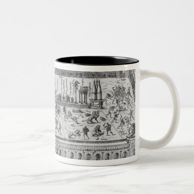 Cirkusen Maximus i Rome, c.1600 Två-Tonad Mugg (Höger)