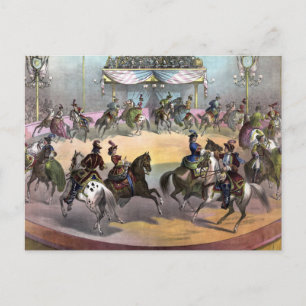 Cirkusens Grand Finale, Cirka 1872. Vykort