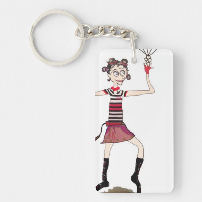 Cirkusflicka Keychain Nyckelring (Framsidan)