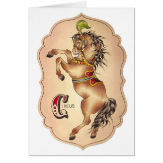 Cirkushäst Hälsningskort
