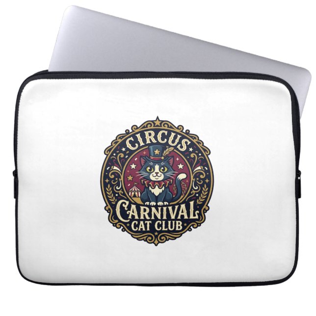 Cirkuskarneval Katt Kattpappa Presentidé - Cirkusb Laptop Fodral (Framsidan)