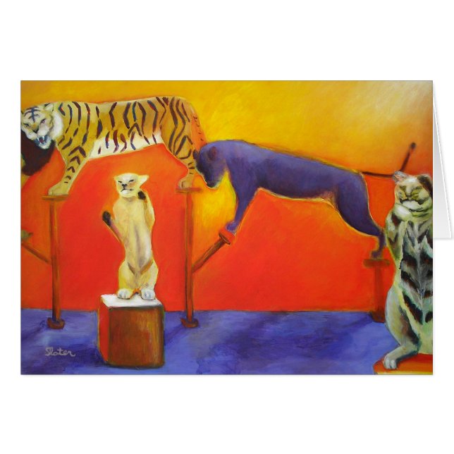 Cirkuskatter - kort (Framsidan Horizontal)