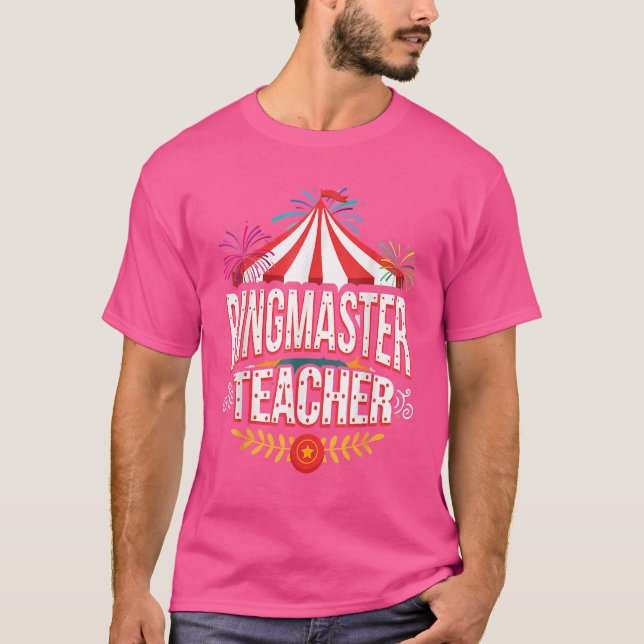 Cirkuslärare Ringmaster Cirkus Åter till skolan T Shirt (Framsida)