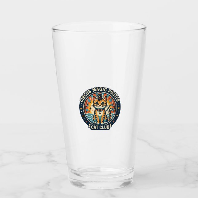 Cirkusmagisk Poster Katt Söt Kisse Design - Cirkus Glaskopp (Framsida)