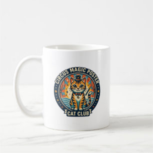 Cirkusmagisk Poster Katt Söt Kisse Design - Cirkus Kaffemugg