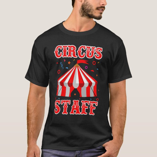 Cirkuspersonal Konstnär Cirkus T Shirt (Framsida)