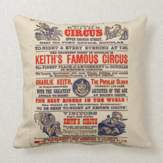 CirkusPlaybill vintage Kudde