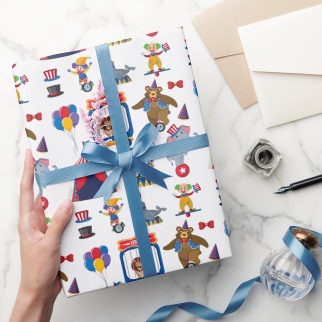 Cirkuspresentpapper, karnevalspresentpapper presentpapper (Gifting)
