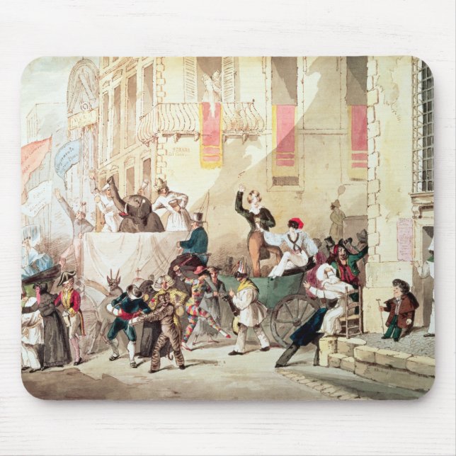 Cirkusprocession i italien, 1830 musmatta (Framsidan)