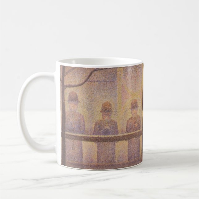 CirkusSideshow av Georges Seurat Kaffemugg (Vänster)