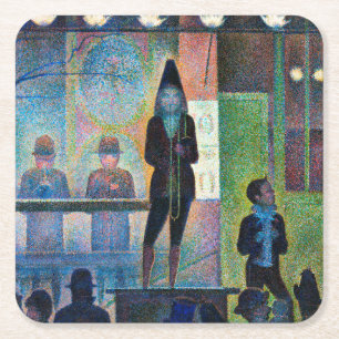 Cirkusssidoshow, Seurat Underlägg Papper Kvadrat