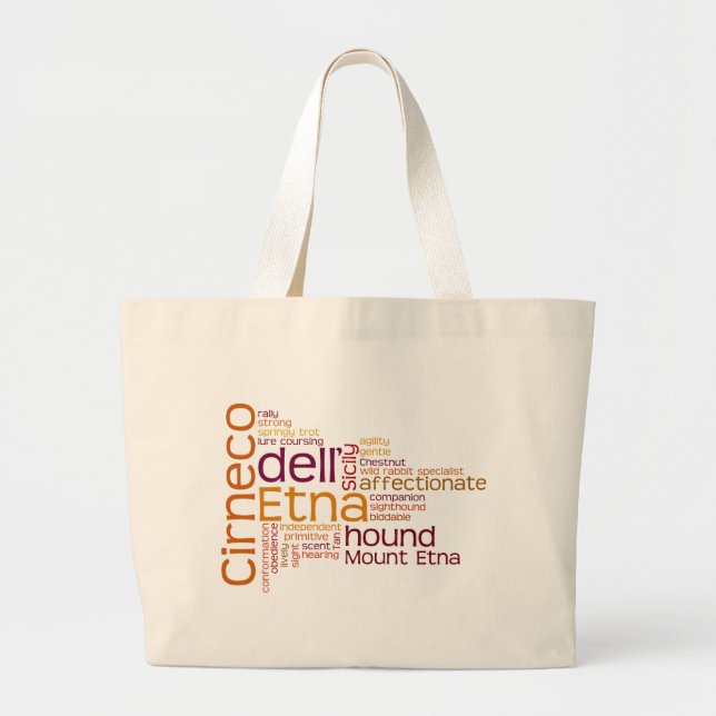 Cirneco dell Etna Jumbo Tygkasse (Framsidan)