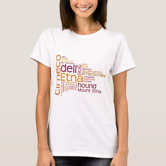 Cirneco dell Etna Tee Shirt (Framsida)