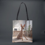 Cirneco dell'Etna Elegant Tote Bag Tygkasse<br><div class="desc">Ta med dig dina essentialer med stil utan tidslängd och använd den här eleganten till väskan med Cirneco dell’Etna. Den gamla sicilianska sighthunden är känd för sin slender bygger, upprätt öron och ädel karaktär och fångas på ett vackert sätt i brans konstdetaljer. Cirneco är uppmärksamt placerad på ett ljust, fabriksfyllt...</div>