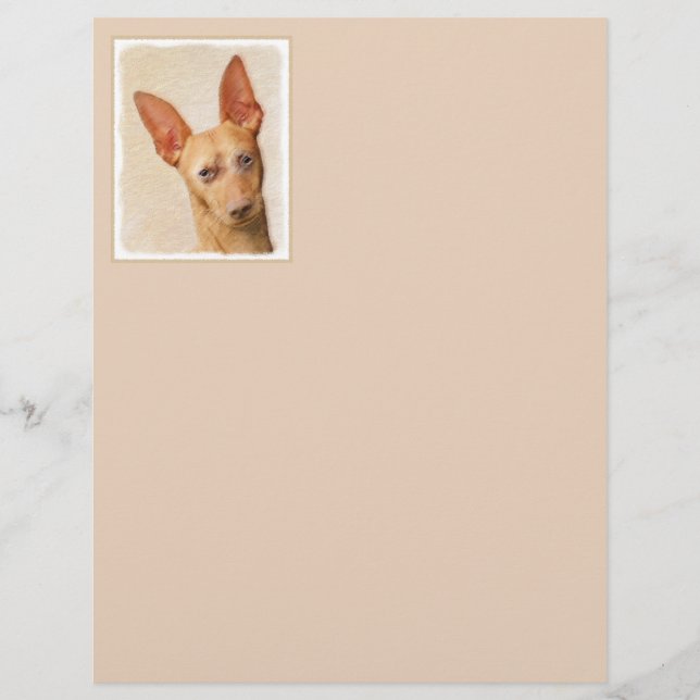 Cirneco dell'Etna Painting - Cute Original Hund Ar (Framsida)