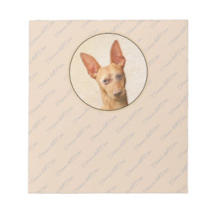 Cirneco dell'Etna Painting - Cute Original Hund Ar Anteckningsblock