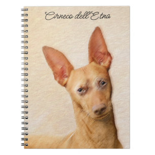 Cirneco dell'Etna Painting - Cute Original Hund Ar Anteckningsbok