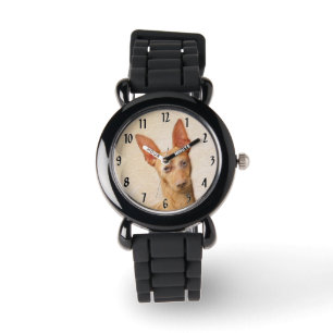 Cirneco dell'Etna Painting - Cute Original Hund Ar Armbandsur