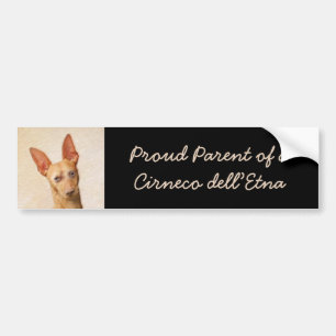 Cirneco dell'Etna Painting - Cute Original Hund Ar Bildekal