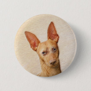 Cirneco dell'Etna Painting - Cute Original Hund Ar Knapp