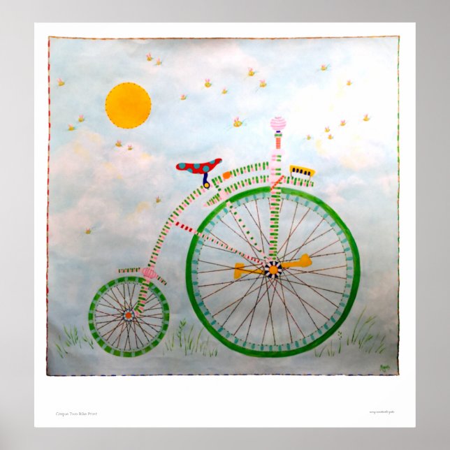 Cirque Bike Two-utskrift Poster (Framsidan)