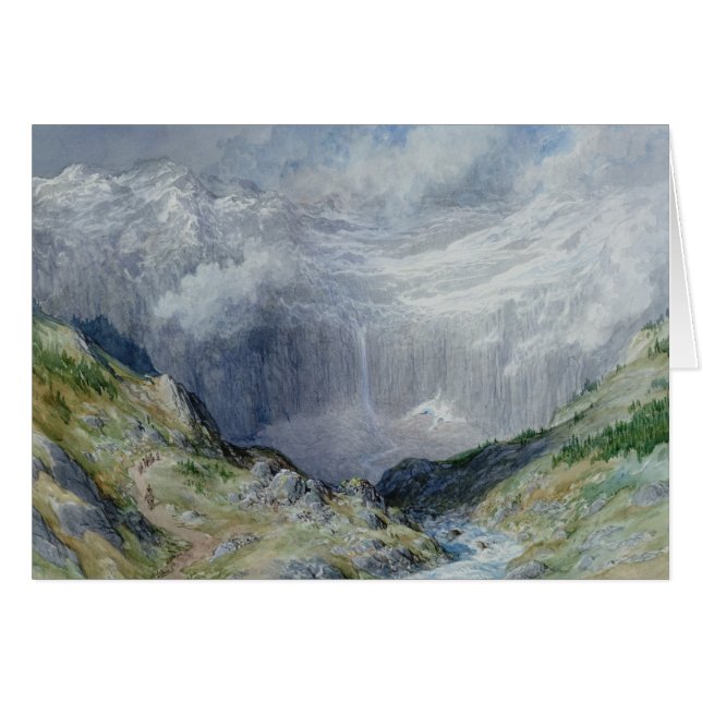 Cirque i Gavarnie, 1882 Hälsningskort (Framsidan Horizontal)