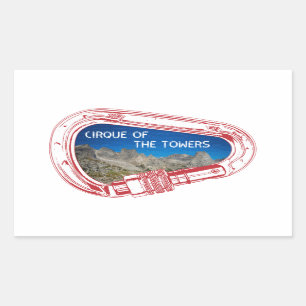 Cirque of the Torn klättringsbainer Rektangulärt Klistermärke