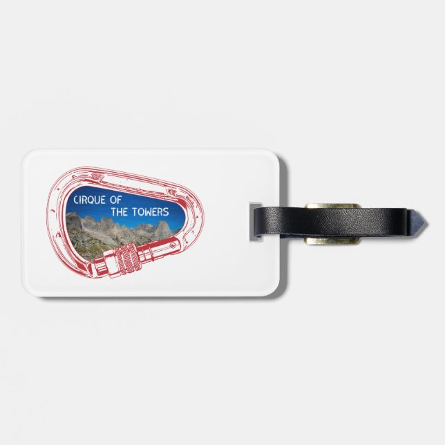 Cirque Of The Towers Klättring Karabinhake Bagagebricka (Baksida Vågrät)