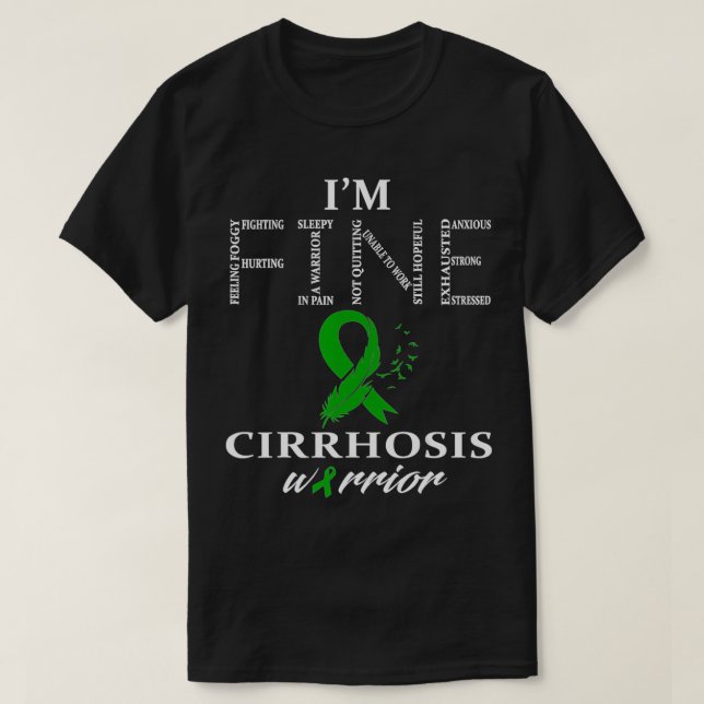 Cirrhosis Warrior  T Shirt (Design framsida)