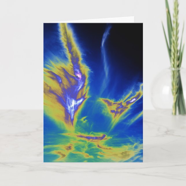 Cirrus Clod Formby Beach Kort (Framsida)