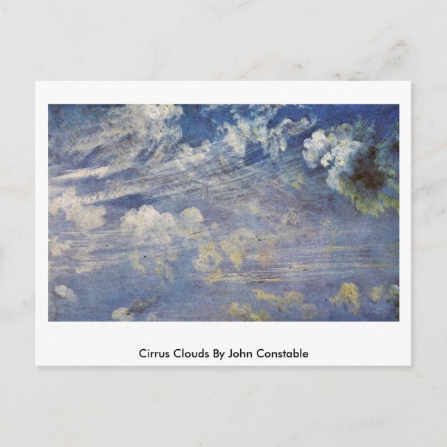 Cirrus Clouds by John Constable Vykort (Framsida)
