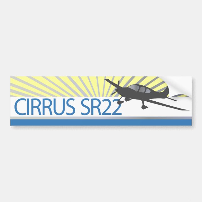 Cirrus SR22 Bildekal (Framsidan)
